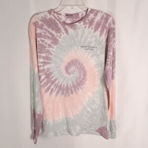 Simply Southern Fur Mom Long Sleeve Tie Dye Shirt Women’s Size M Cotton Tee